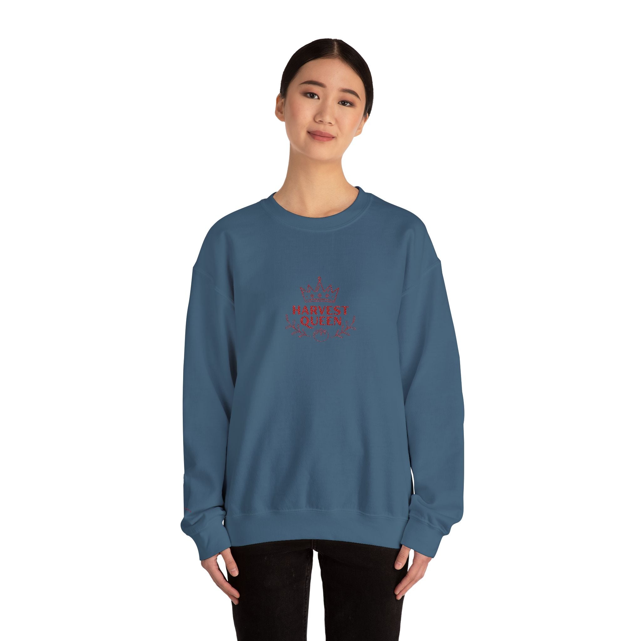 Harvest Queen Embroidered Crewneck Sweatshirt