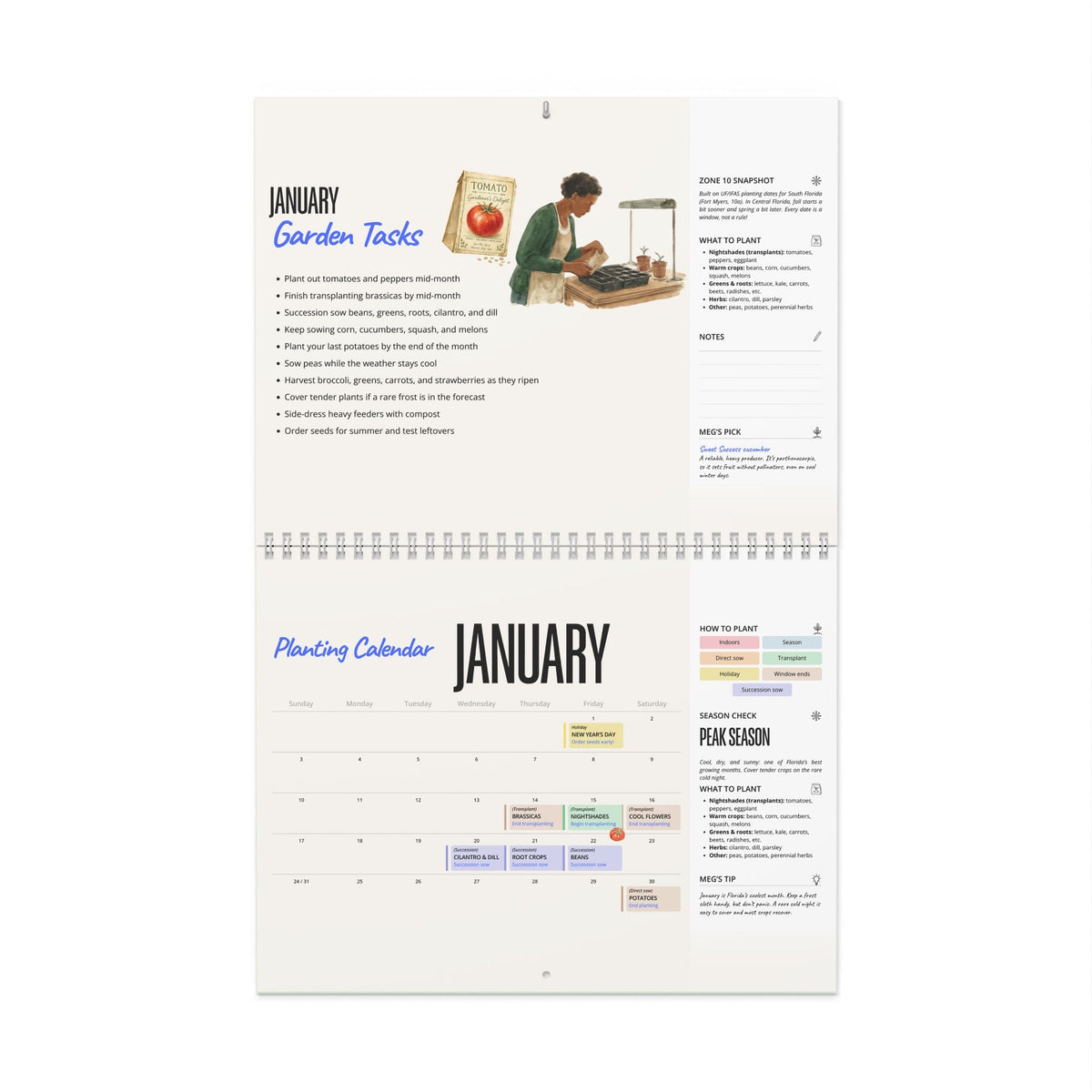 2027 Zone 10 Florida Planting Calendar