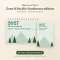 The 2027 Zone 8 Pacific Northwest Garden Bundle - Calendar + Journal, pre-order preview