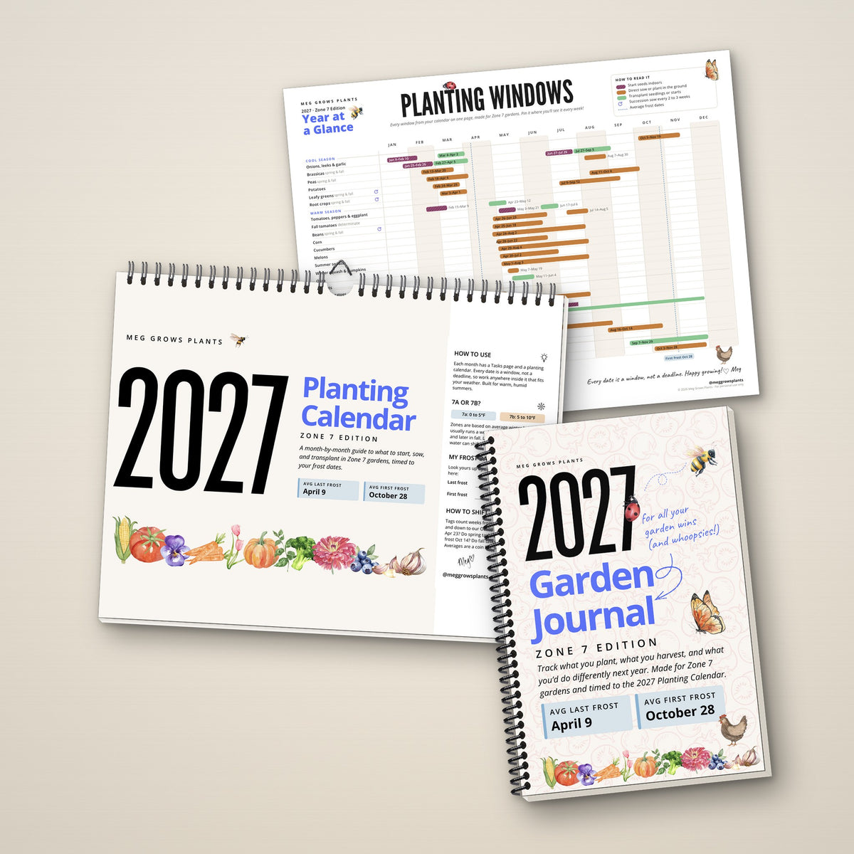 The 2027 Zone 7 Garden Bundle - Calendar + Journal