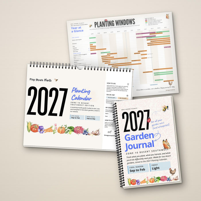 The 2027 Zone 10 Desert Southwest Garden Bundle - Calendar + Journal