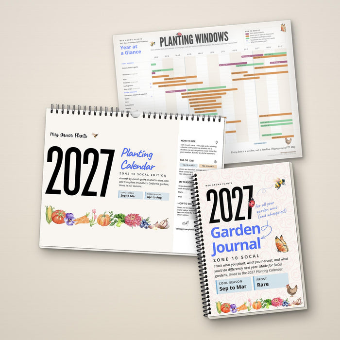 The 2027 Zone 10 Southern California Garden Bundle - Calendar + Journal