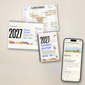 2027 Zone 10 Southern California Garden Bundle: printed Planting Calendar, Garden Journal, the Year-at-a-Glance printable and the Planting Calendar App on a phone
