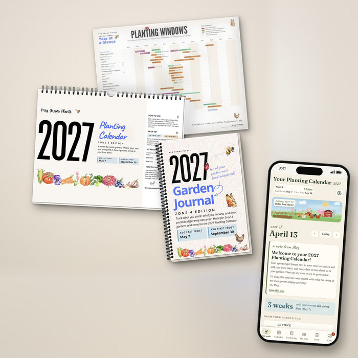 The 2027 Zone 4 Midwest & Northeast Garden Bundle - Calendar + Journal + App