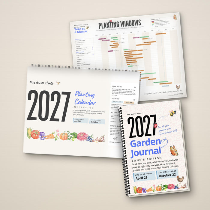 The 2027 Zone 6 Midwest & Northeast Garden Bundle - Calendar + Journal