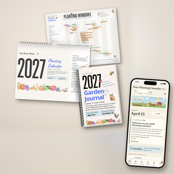The 2027 Zone 6 Midwest & Northeast Garden Bundle - Calendar + Journal + App