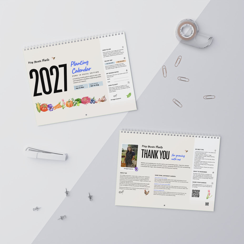 The 2027 Garden Planting Calendar (Zone 10 Southern California) - Physical Calendar